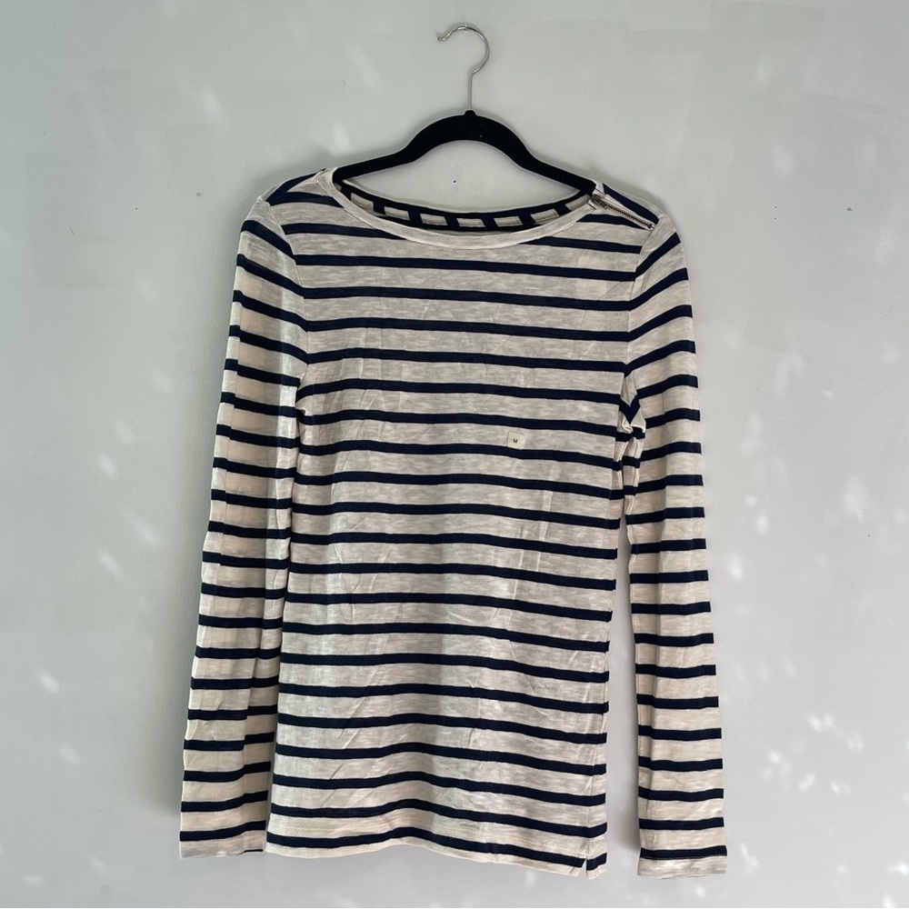 LOFT Classic Striped Long Sleeved Top